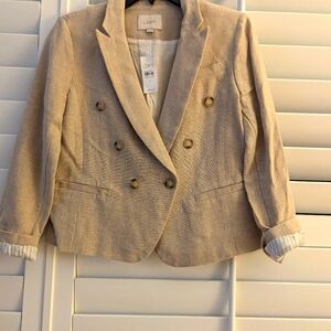 NWT, Ann Taylor Loft Linen Blazer, Size 2